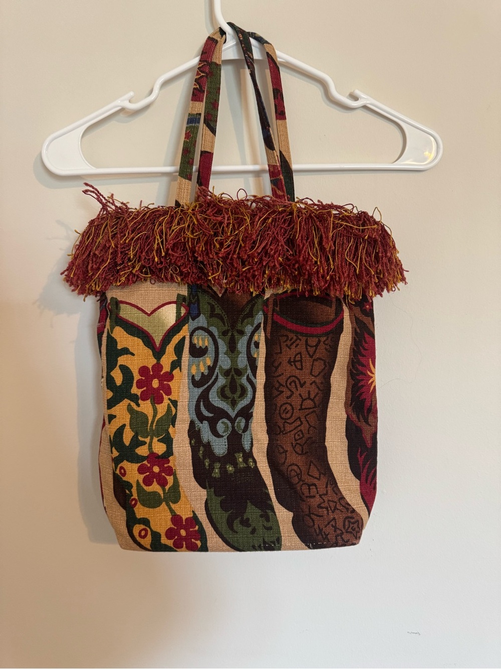 Handmade Rodeo Fringe Tote Bag - Picture 2 of 4